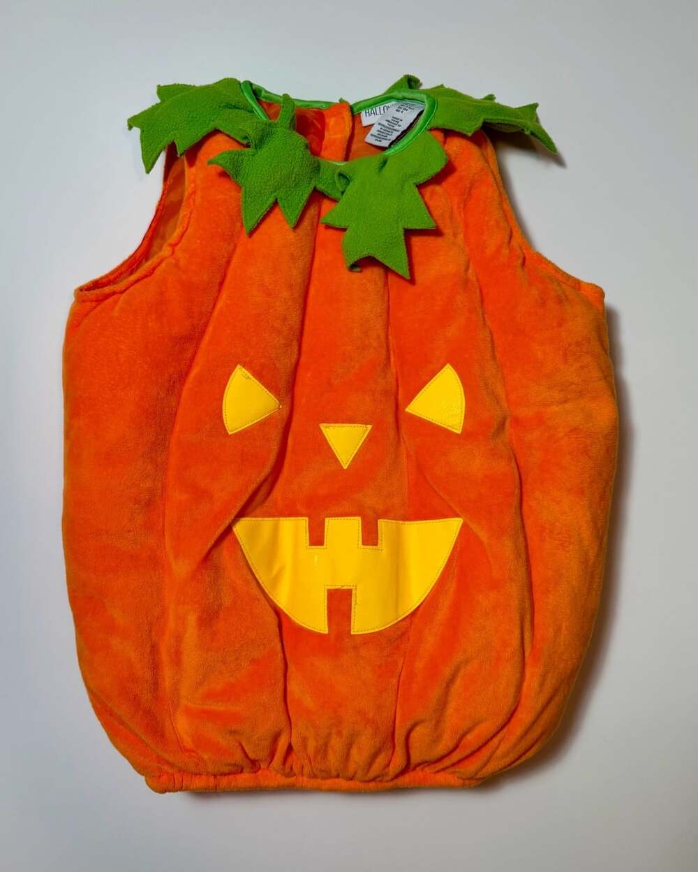 Hallow's Eve Toddler Pumpkin Costume Jack-O-Lantern Vest Size 4T
